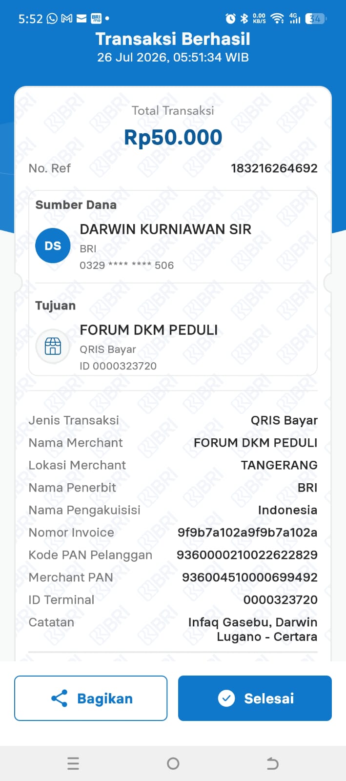 Bukti Darwin Kurniawan