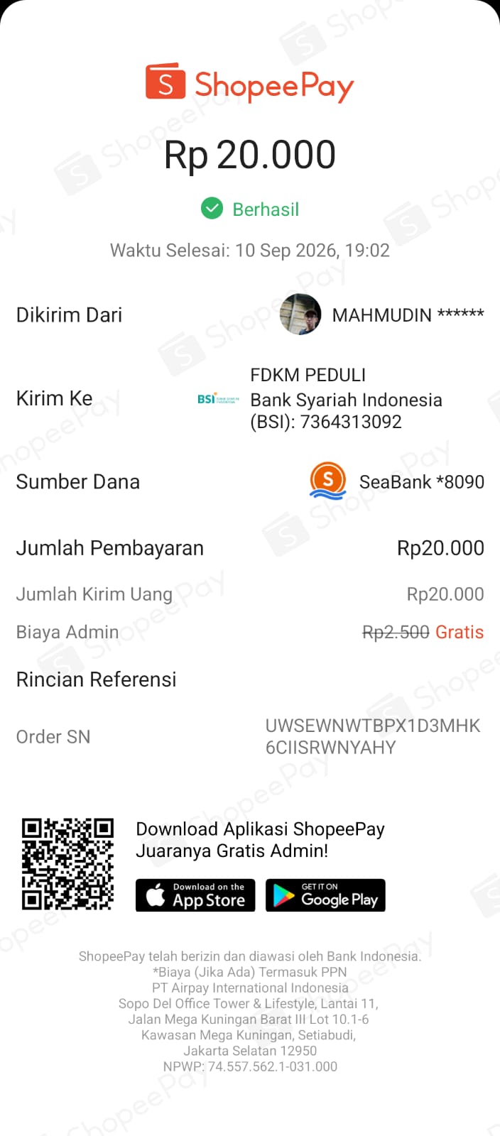Bukti MAHMUDIN SAEFI