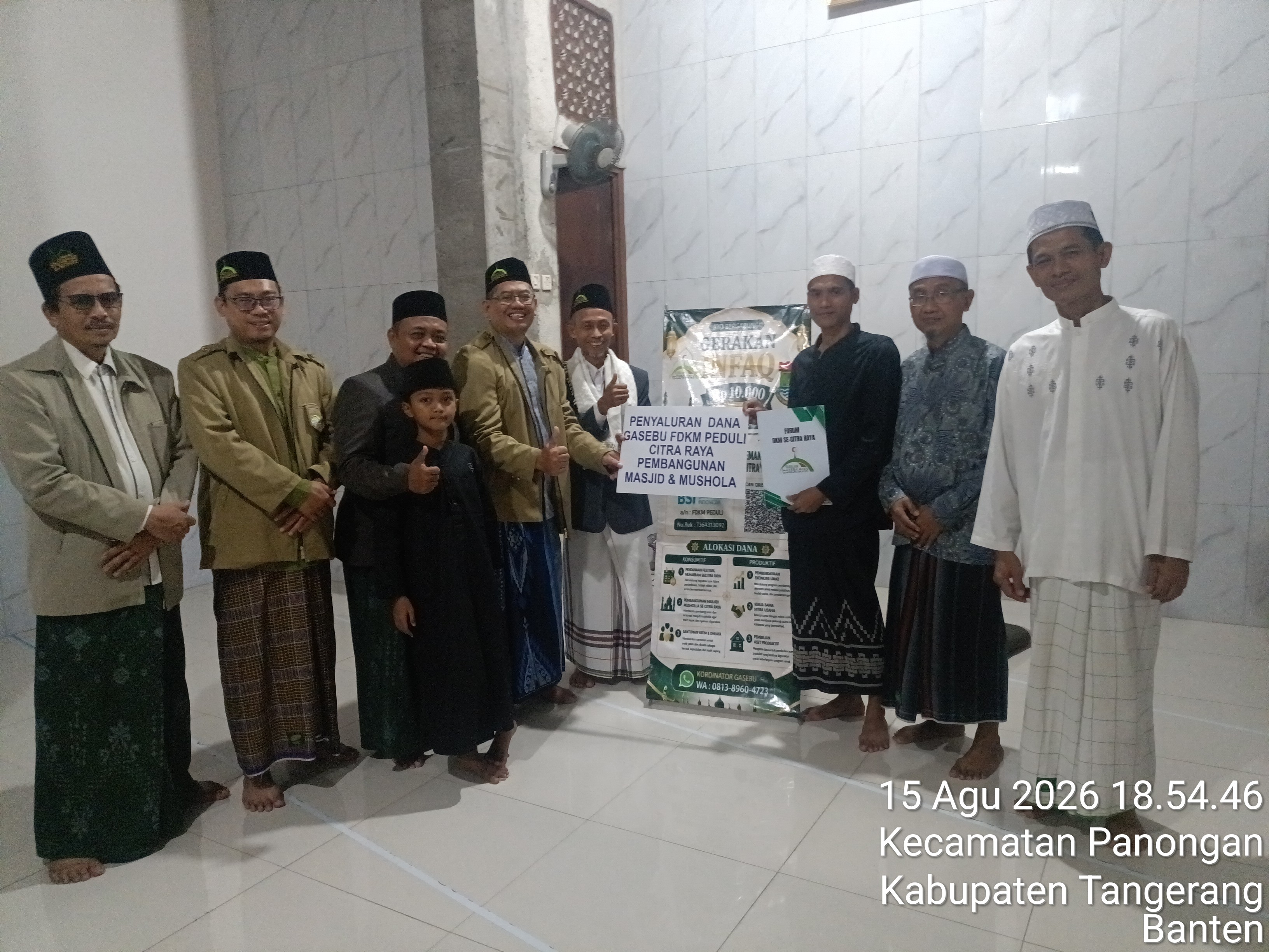 Distribusi Gasebu untuk Pembangunan Masjid Al Mahbub